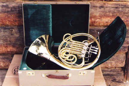 F/Bflat double horn with airline compatible case